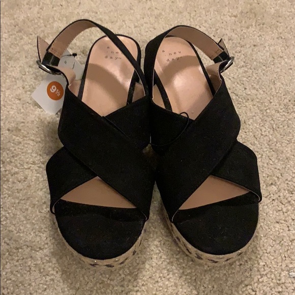 NWT Target Black Espadrille Sandals - Picture 1 of 5